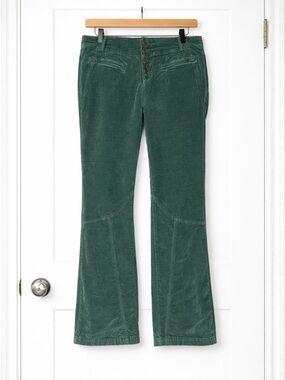 Madewell Forest Green Corduroy Flare Pants Sz 10